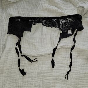 Black garter belt